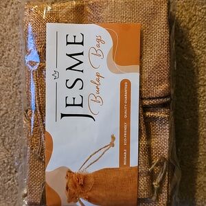 New, never opened burlap bags